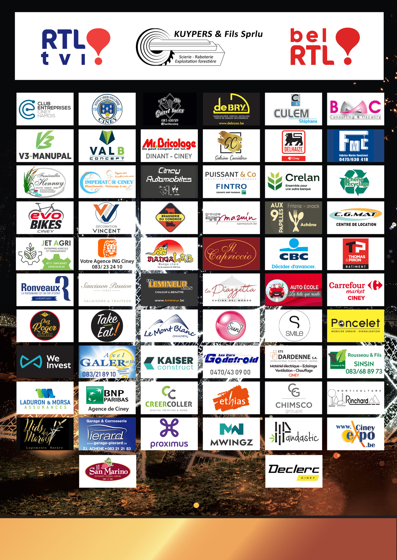Partenaires des Féeries du Parc